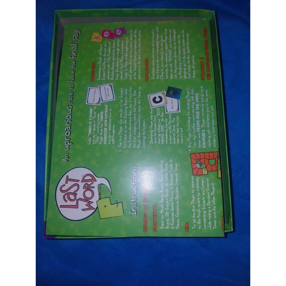Last Word Board Game by Buffalo Games 2008 With All Pieces Included
